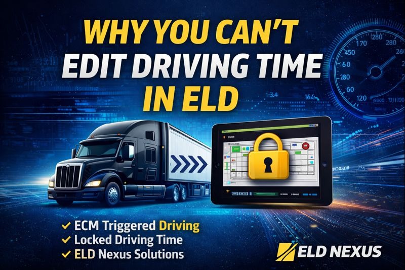 Edit Driving Time in ELD