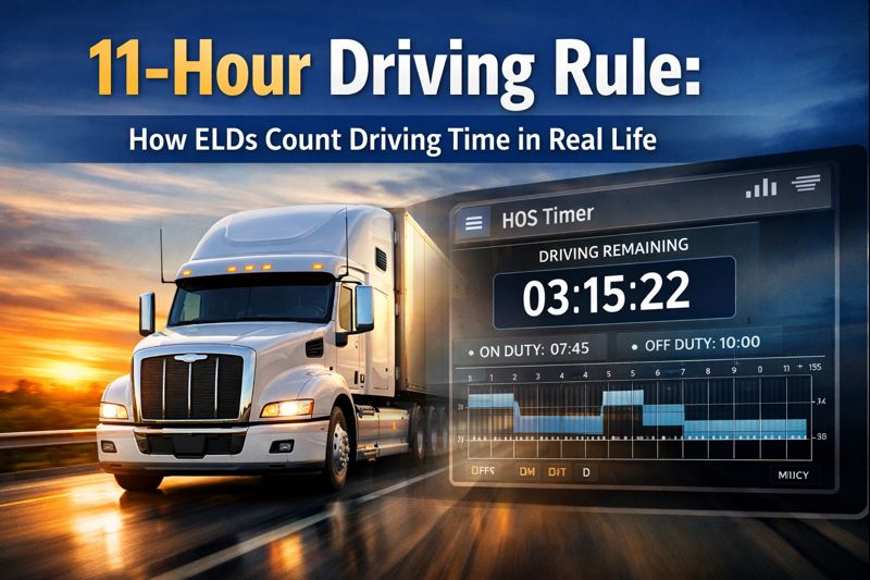 11-Hour Driving Rule: How ELDs Count Driving Time in Real Life