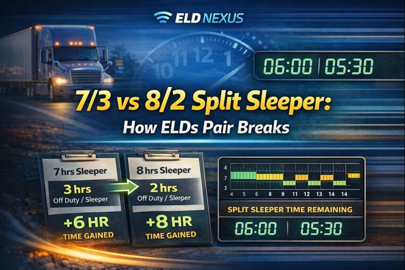 7/3 vs 8/2 Split Sleeper: How ELDs Pair Breaks