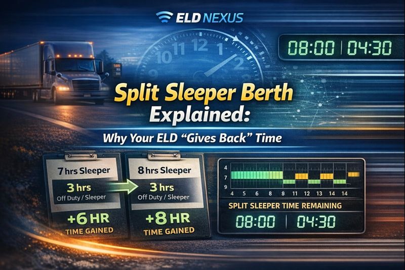 Split Sleeper Berth Explained: Why Your ELD “Gives Back” Time